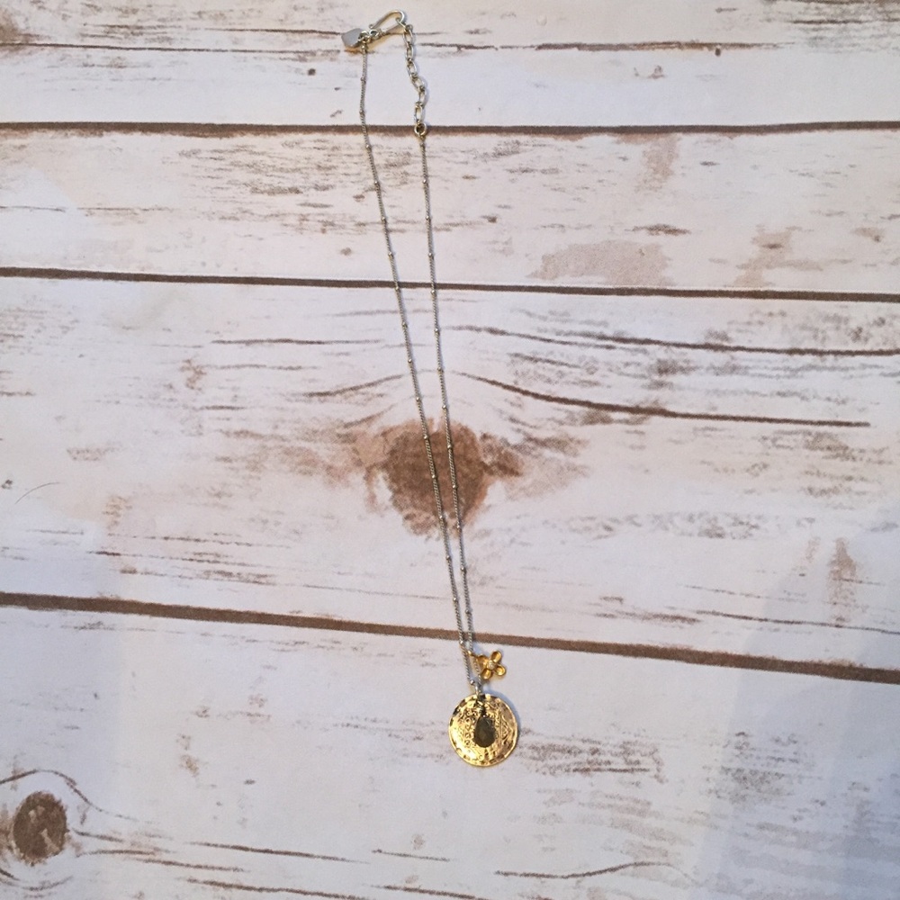 Stella & Dot silver charm necklace
